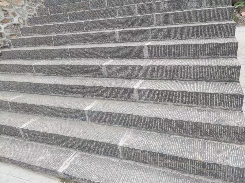 仿古青石攒道面台阶石适用于古建寺庙建设